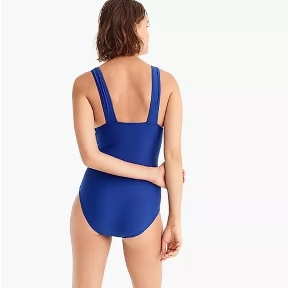 J. Crew D-cup ruched femme one-piece swimsuit - Picture 3 of 5